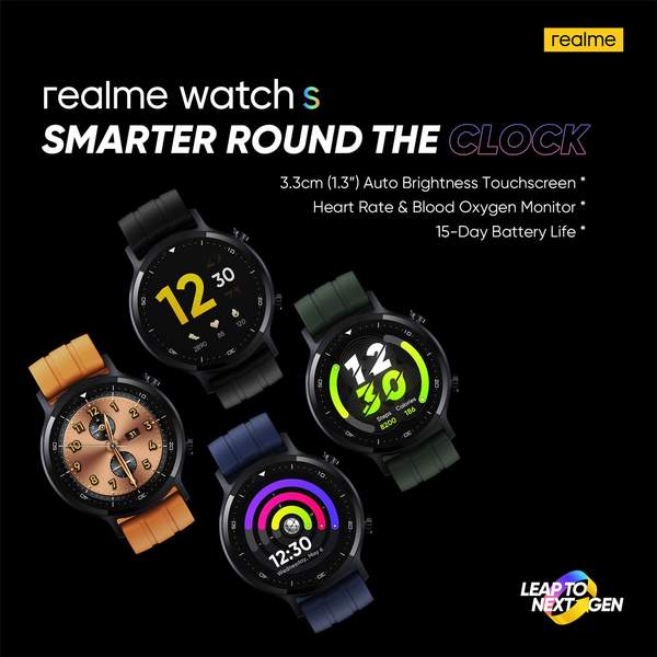 realme Watch S海外版定檔:11月2日正式發布