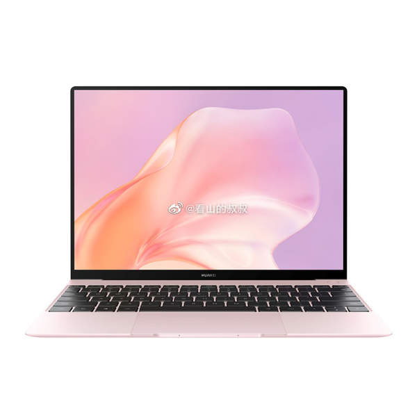 华为MateBook X渲染图:粉色款少女心十足