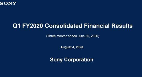 索尼2020第一季度財報亮眼:凈利潤增長58%