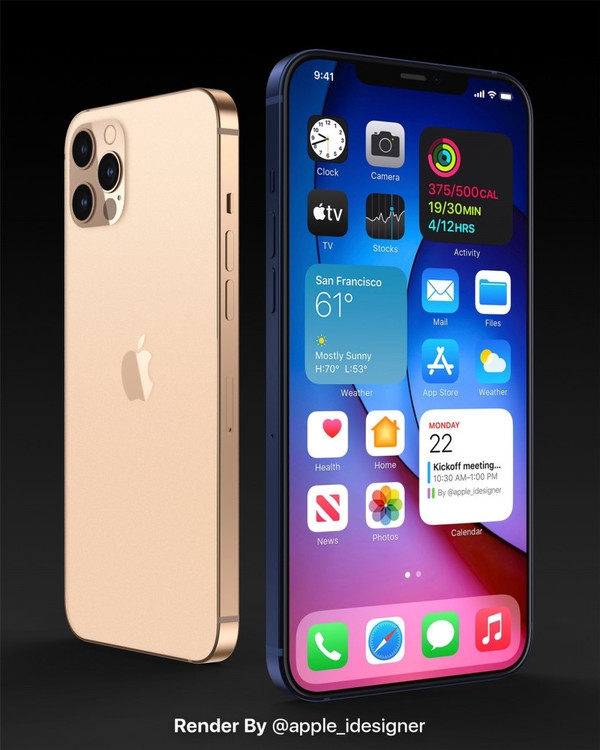 iPhone12系列最新渲染圖曝光,劉海還在但價格是假的吧?