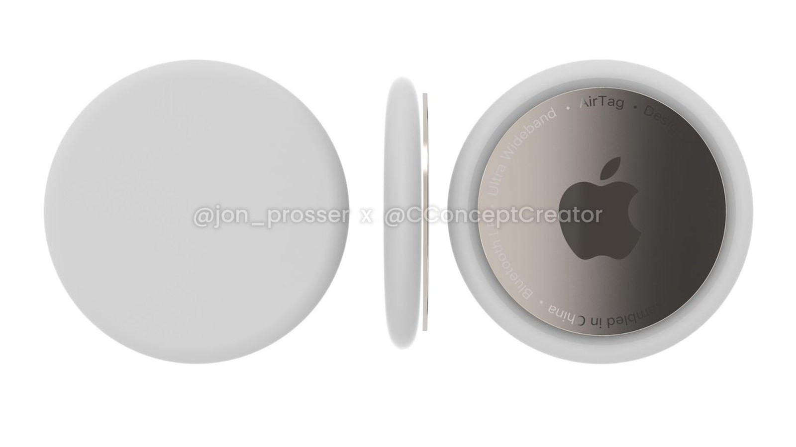 蘋果AirTag渲染圖曝光,采用純白外觀設計