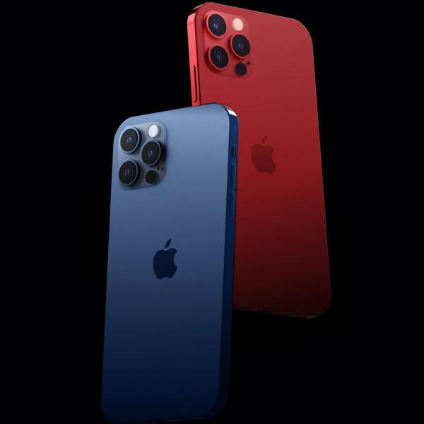 iPhone12Pro红蓝配色渲染图曝光,颜值逆天